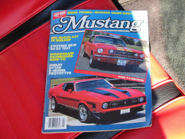 1971 Red Ford Mustang fast back