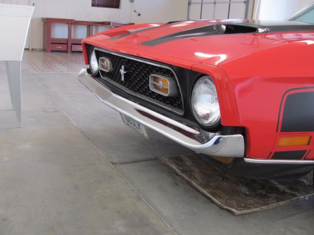1971 Red Ford Mustang fast back