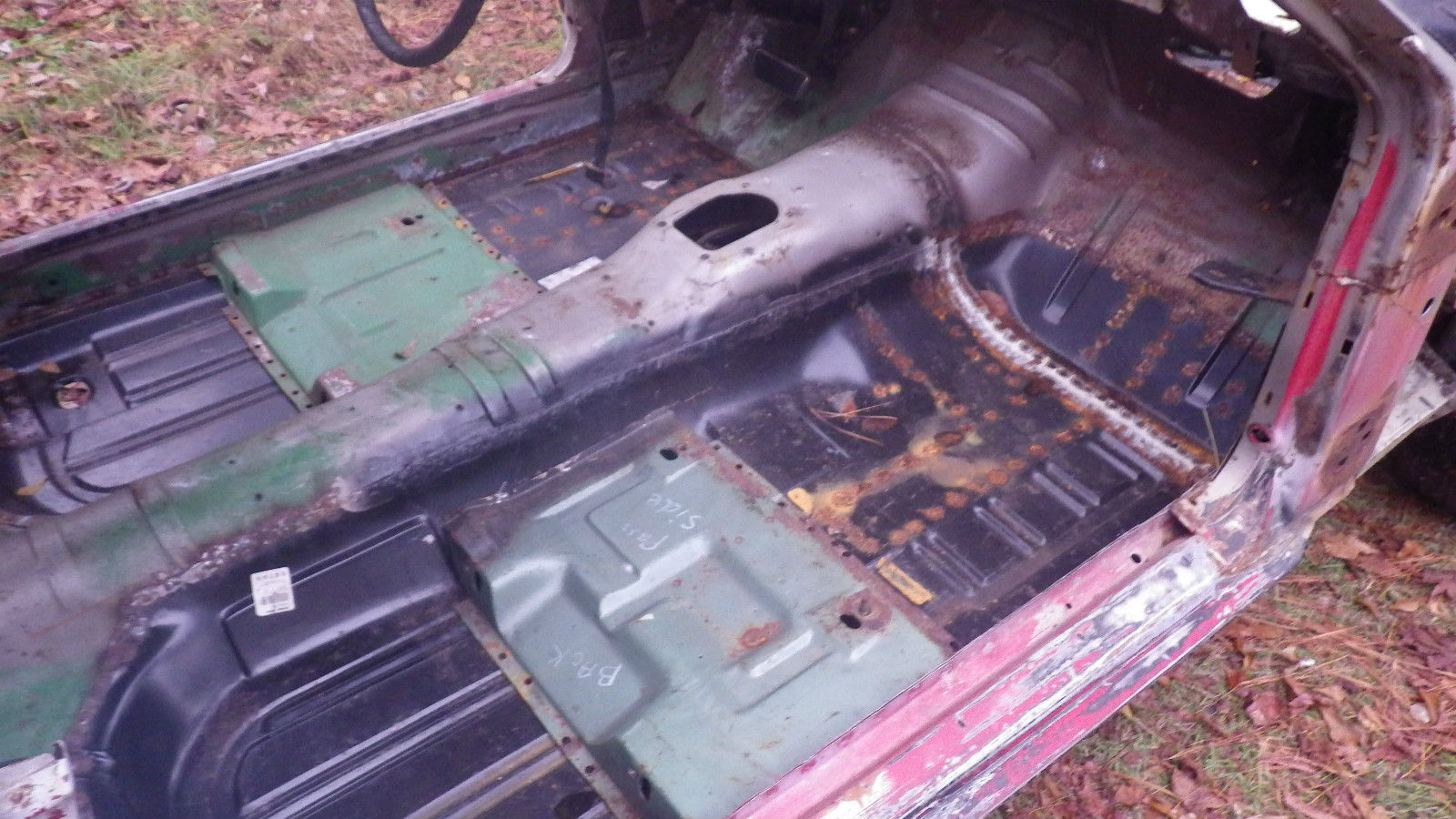 1971 Orange with black stripes Ford Mustang Fastback