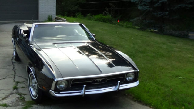 1971 Black Ford Mustang Convertible