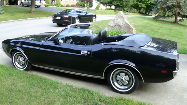 1971 Black Ford Mustang Convertible