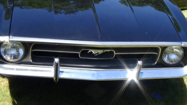 1971 Black Ford Mustang Convertible