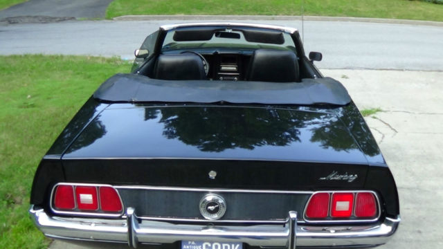 1971 Black Ford Mustang Convertible