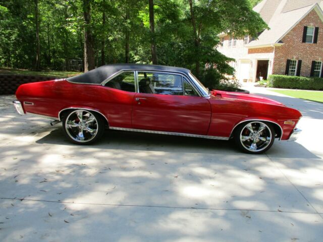 1971 Red Chevrolet Nova Coupe