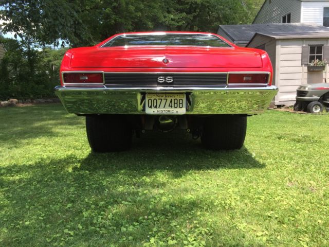 1971 Red Chevrolet Nova Coupe