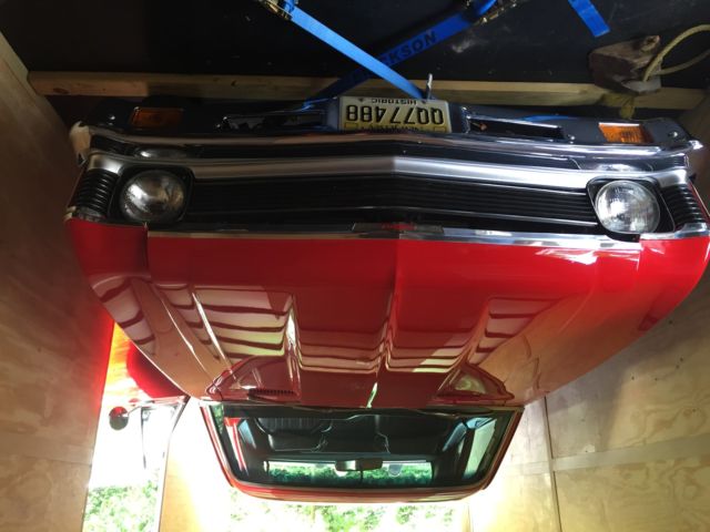 1971 Red Chevrolet Nova Coupe