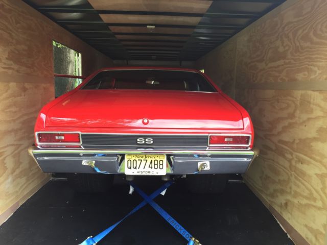 1971 Red Chevrolet Nova Coupe