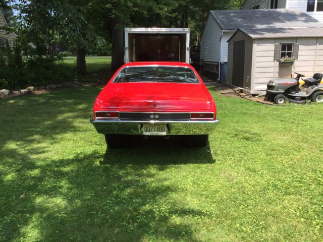 1971 Red Chevrolet Nova Coupe