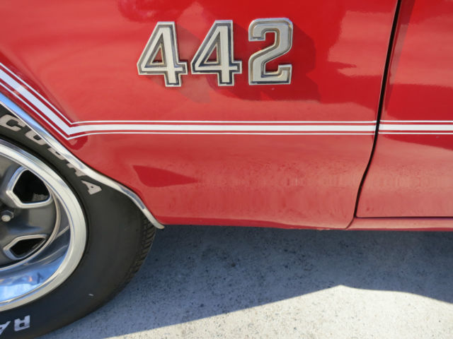 1971 Red Oldsmobile 442 Convertible