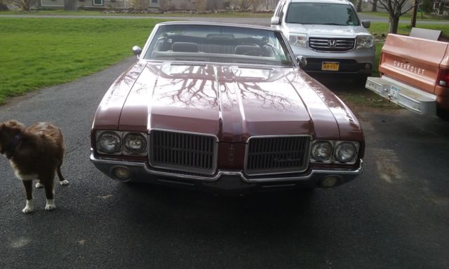 1971 Brown Oldsmobile Cutlass Convertible