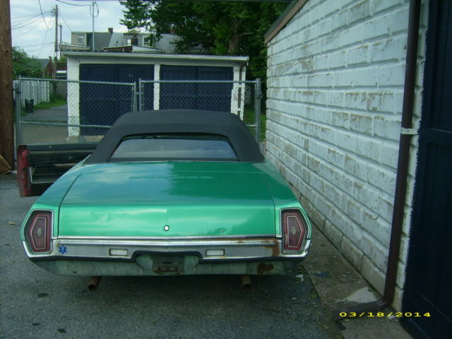 1971 Green Oldsmobile Eighty-Eight Convertible