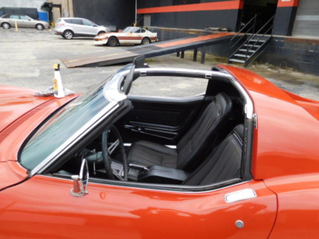 1971 Orange Chevrolet Corvette Coupe