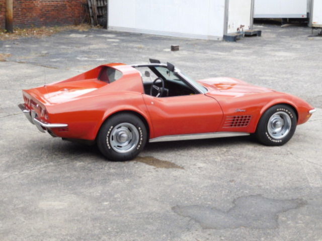 1971 Orange Chevrolet Corvette Coupe