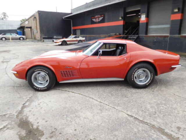 1971 Orange Chevrolet Corvette Coupe