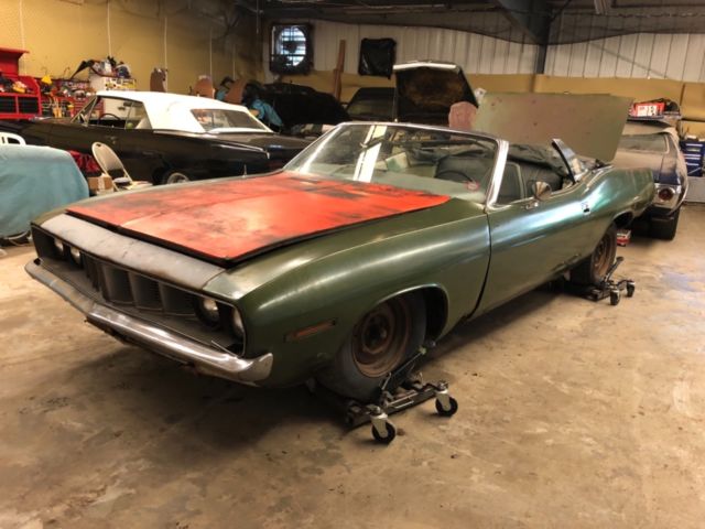 1971 Green Plymouth Barracuda Convertible