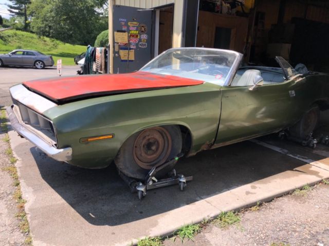 1971 Green Plymouth Barracuda Convertible