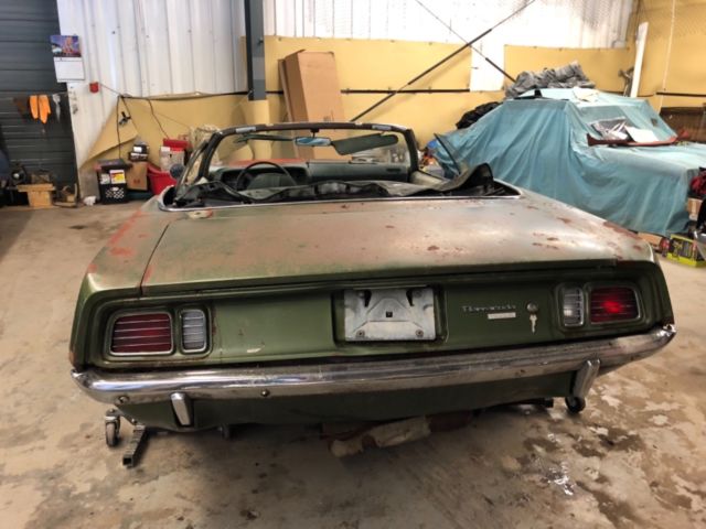 1971 Green Plymouth Barracuda Convertible