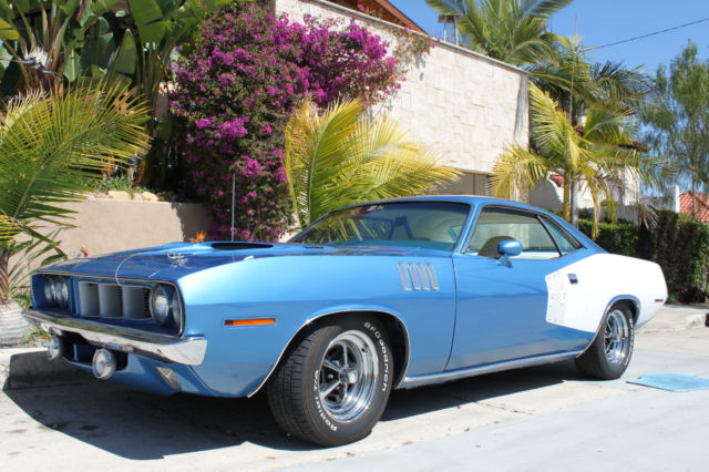 1971 Blue Plymouth Barracuda Coupe