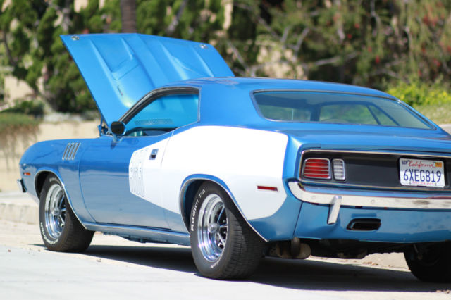 1971 Blue Plymouth Barracuda Coupe