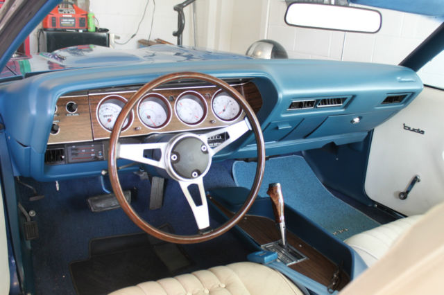 1971 Blue Plymouth Barracuda Coupe