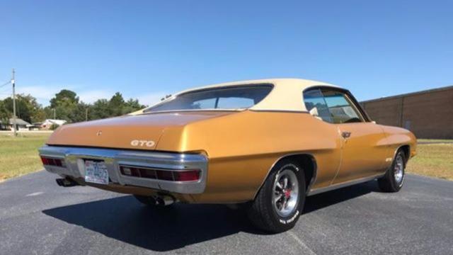 1971 Gold Pontiac GTO Convertible