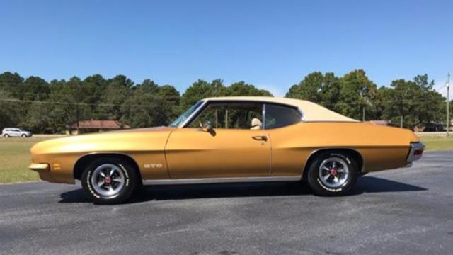 1971 Gold Pontiac GTO Convertible