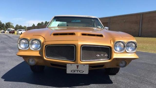 1971 Gold Pontiac GTO Convertible