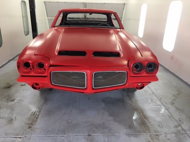 1971 Cardinal Red Pontiac GTO Coupe