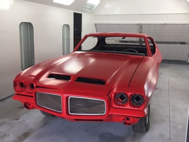 1971 Cardinal Red Pontiac GTO Coupe