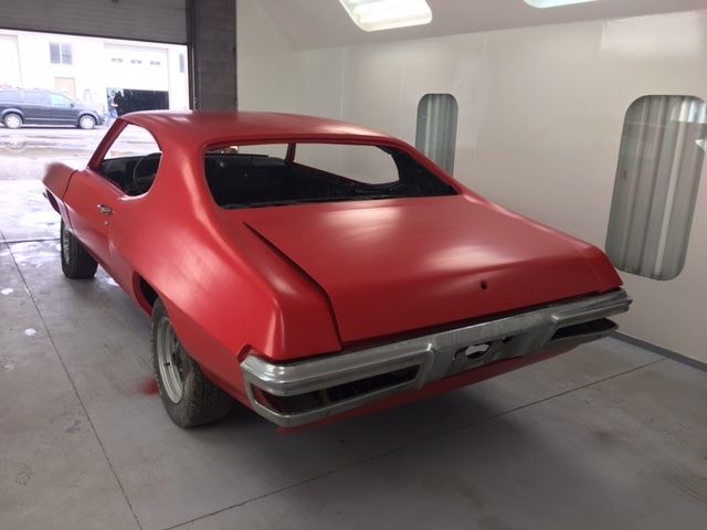 1971 Cardinal Red Pontiac GTO Coupe