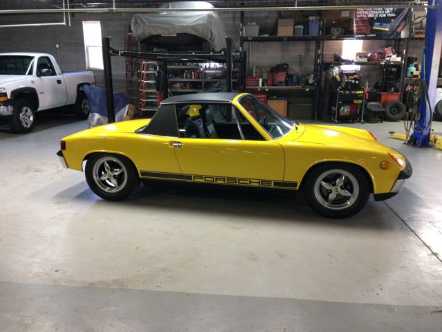 1971 Yellow Porsche 914 Convertible