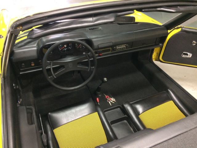 1971 Yellow Porsche 914 Convertible