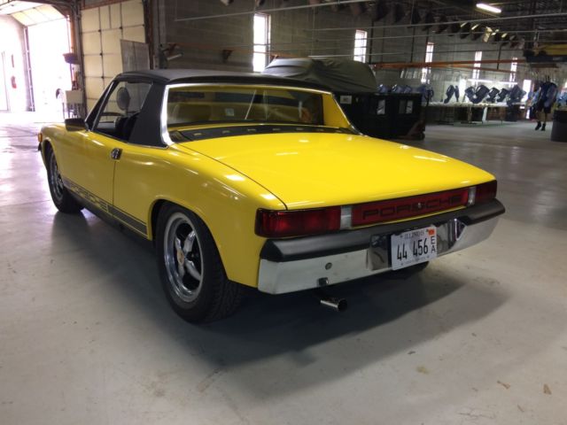 1971 Yellow Porsche 914 Convertible