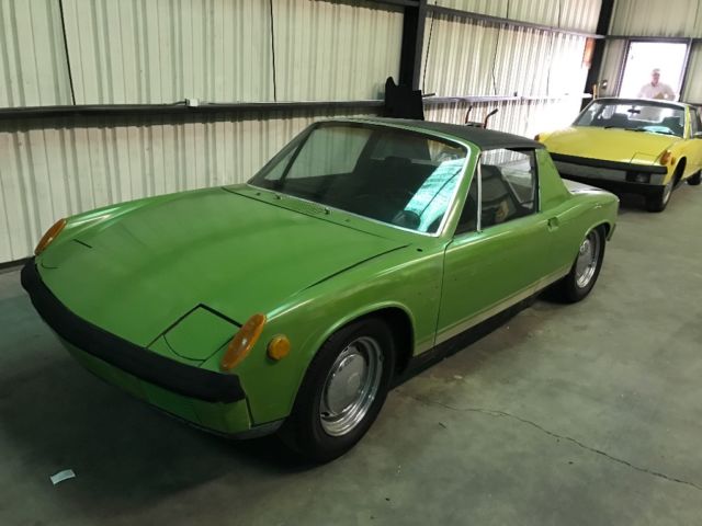 1971 Green Porsche 914 Convertible