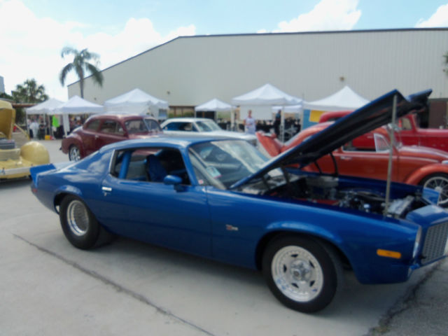 1971 Blue with silver stripes Chevrolet Camaro Sedan