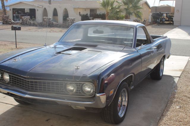 1971 Black Ford Ranchero Standard Cab Pickup