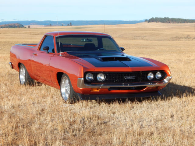 1971 Orange Ford Ranchero Standard Cab Pickup