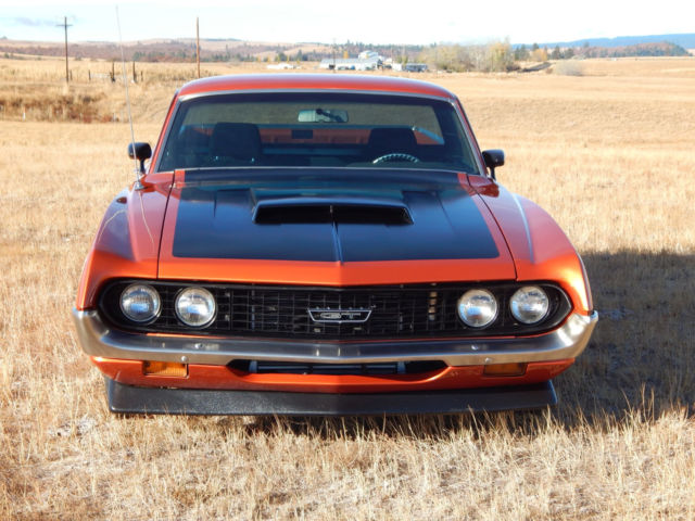 1971 Orange Ford Ranchero Standard Cab Pickup