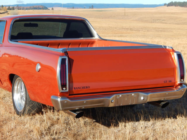 1971 Orange Ford Ranchero Standard Cab Pickup