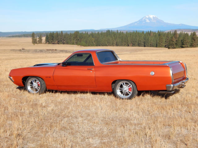 1971 Orange Ford Ranchero Standard Cab Pickup