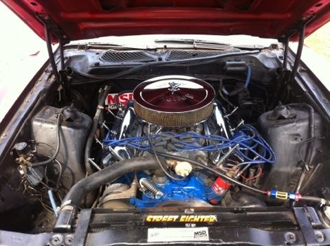 1971 Red &- Black Ford Mustang Coupe