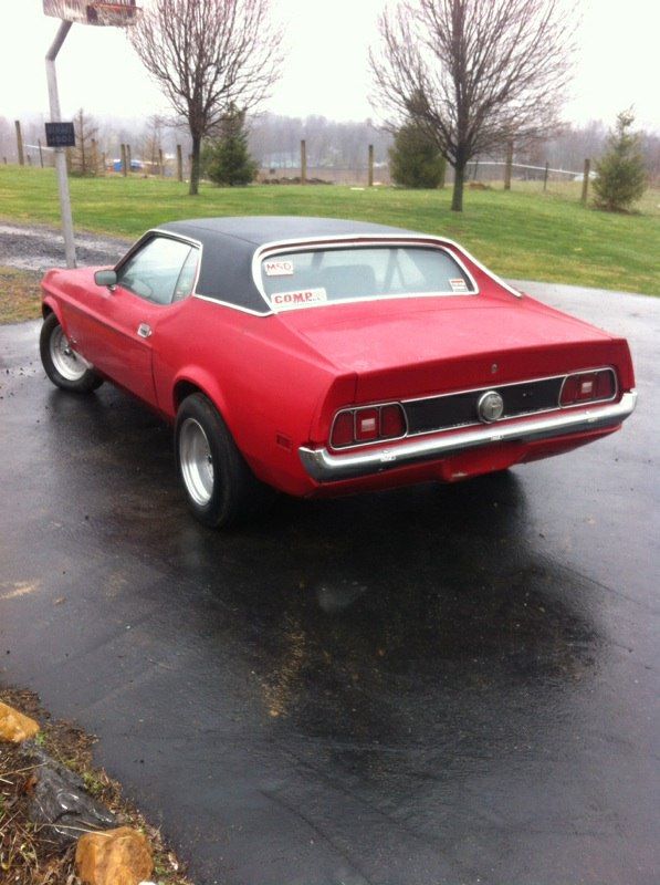 1971 Red &- Black Ford Mustang Coupe