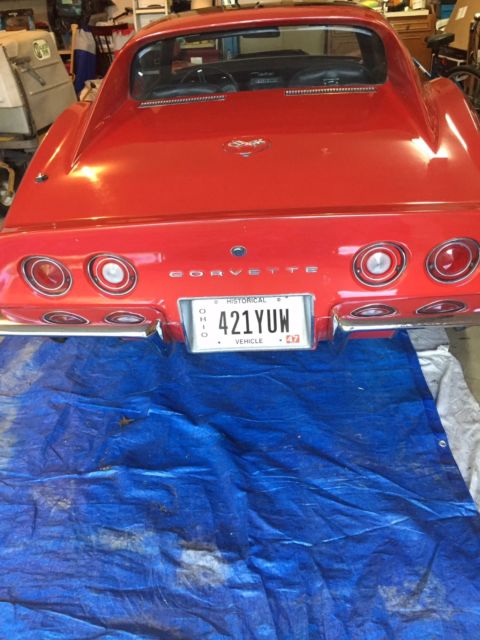 1971 Red Chevrolet Corvette Coupe