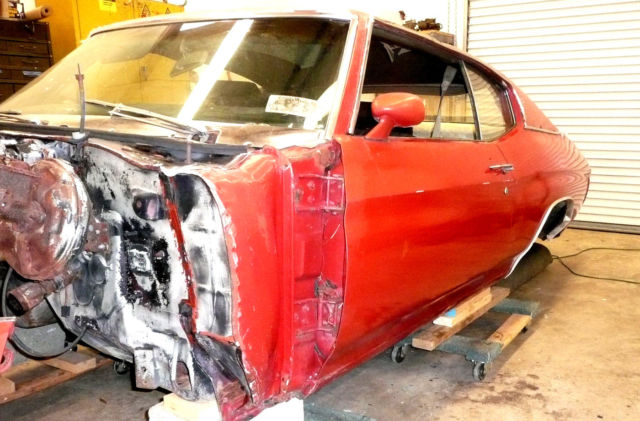 1971 Red Chevrolet Chevelle Coupe