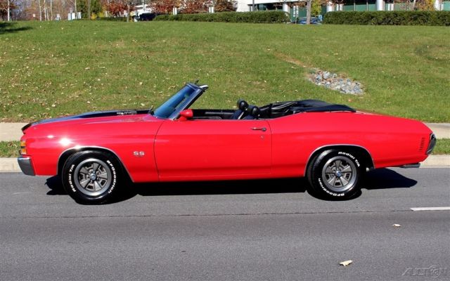 1971 Red Chevrolet Chevelle Convertible