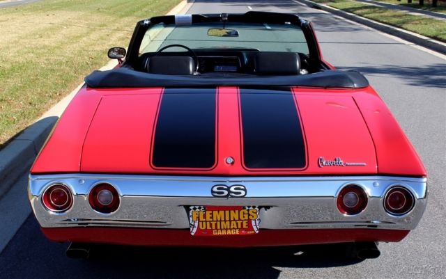 1971 Red Chevrolet Chevelle Convertible