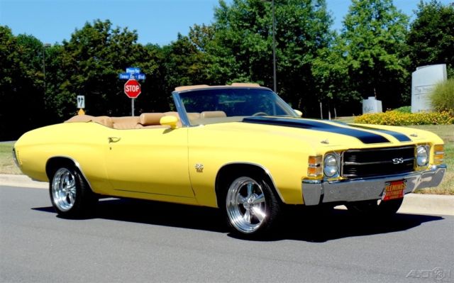1971 Red Chevrolet Chevelle Convertible