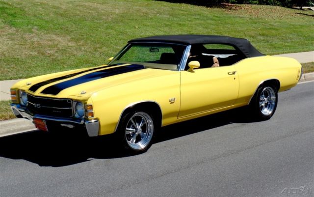 1971 Red Chevrolet Chevelle Convertible