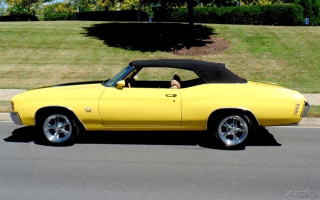 1971 Red Chevrolet Chevelle Convertible