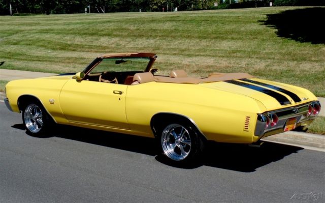 1971 Red Chevrolet Chevelle Convertible